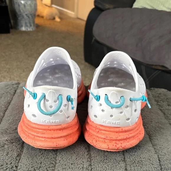 KANE recovery, shoes White and Coral Slip-On Shoes SZ 12 - Picture 4 of 14